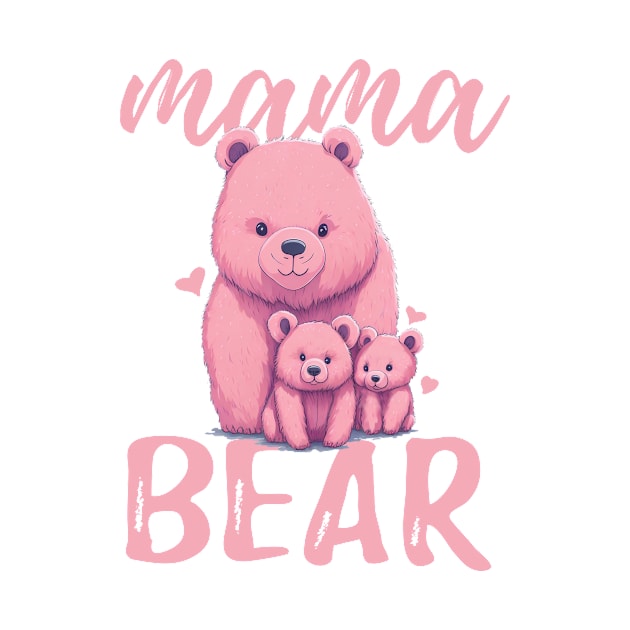 Pink Mama Bear by SergioCoelho_Arts