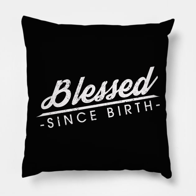 Blessed - thank you jesus Pillow by teemarket