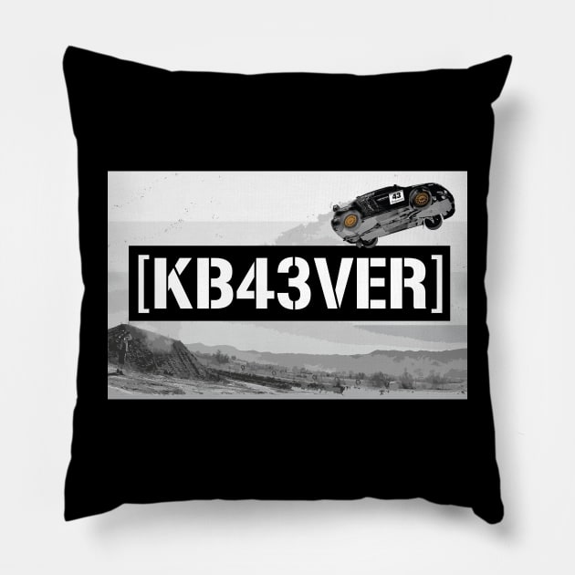 Gymkhana JUMP GDB JDM Rally Cross WRC Car 43 block 43ver KBR43VER Pillow by cowtown_cowboy