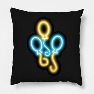 Neon Laughter Pillow