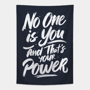 No One Is You And That's Your Power, Motivational Tapestry