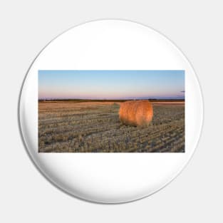 A lone hay bale Pin