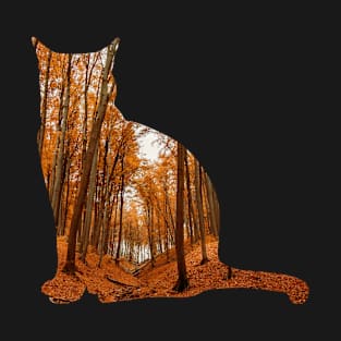 Autumn Forest Cat T-Shirt