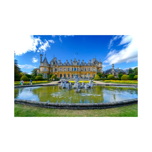 The Pond and Manor at Waddesdon by BrianPShaw