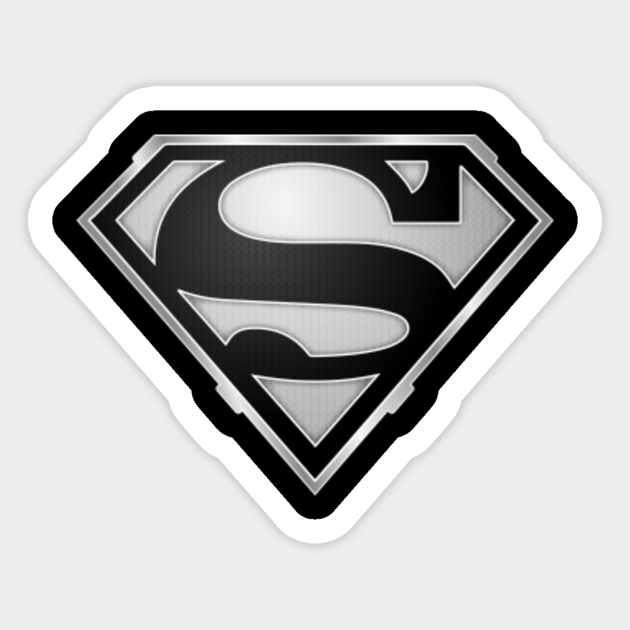 Dark Superman Black Suit Superman Sticker Teepublic Superman glow in the dark symbol slippers. dark superman