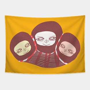 Ninja kids Tapestry