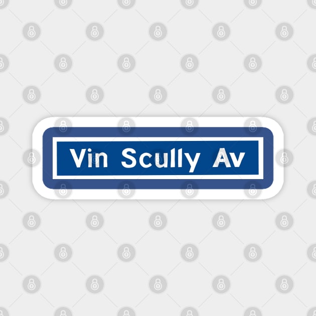 Vin Scully Avenue Magnet by Ferrajito