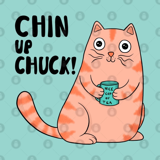 Chin Up Chuck by Drawn to Cats