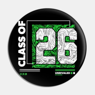 Class of 2026 Urban Streetwear // Graduation Class of '26 Green Pin