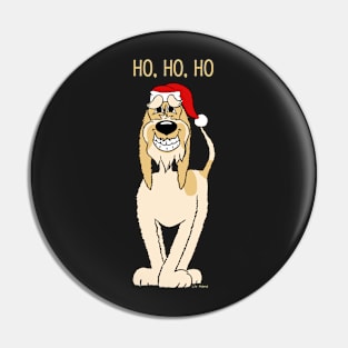 Blond Spinone Italiano Santa Claus Pin