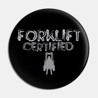 Forklift Certified Pin