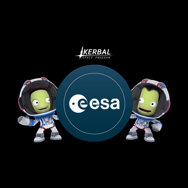 KERBAL WITH ESA LOGO by Tracy Daum