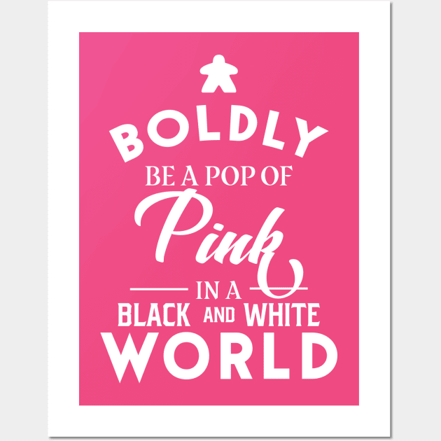 Black and Pink Marble | Art Board Print