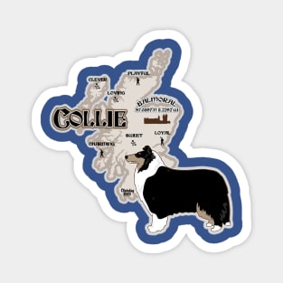 Rough Collie - Tricolor - Scotland Magnet