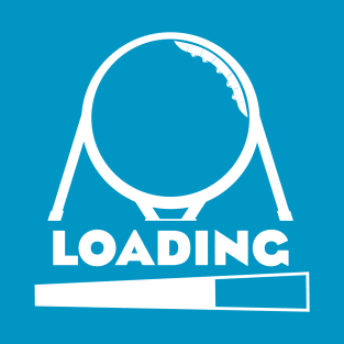RollerCoaster Loading - White T-Shirt