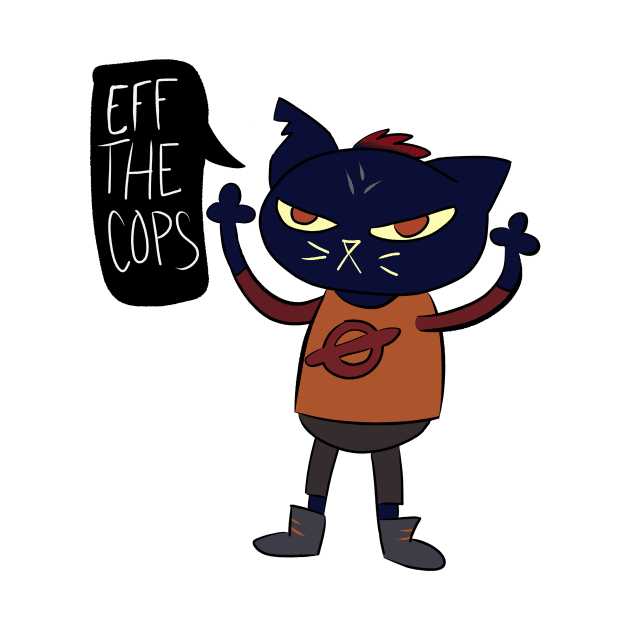 Mae Borowski Night in the Woods - "Eff the Cops" by daynamayday