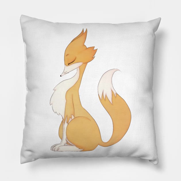 Wise fox Pillow by Bribritenma