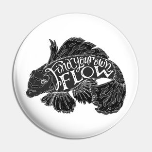 "Find your flow" typography poster Pin