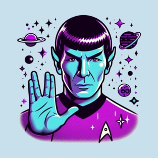 Spock - He got the Blues. And the Purples. T-Shirt