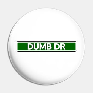 Dumb Dr Street Sign Pin