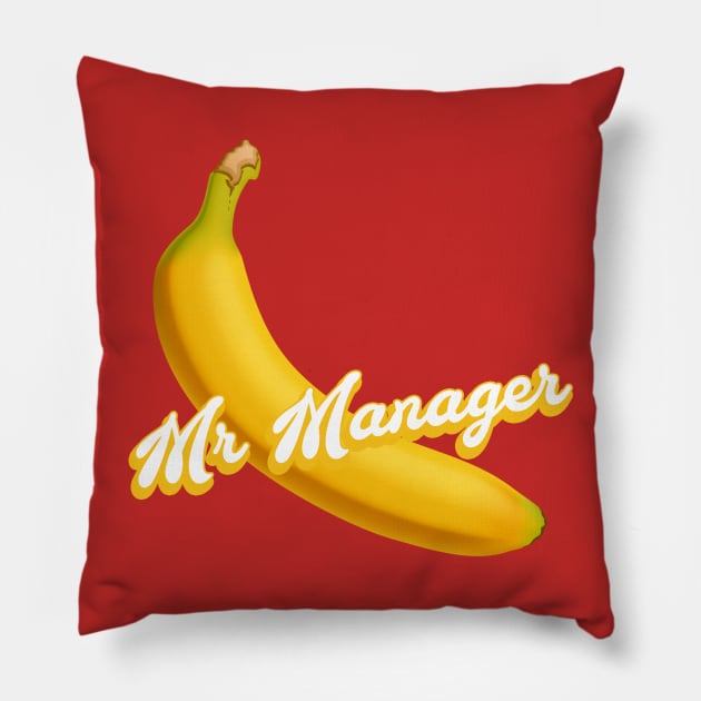 Bluth's Banana Stand Mr Manager Pillow by Meta Cortex