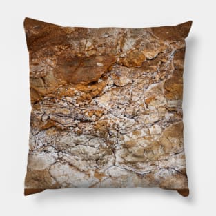 Smashed & Shattered Orange Rock Formation Pillow