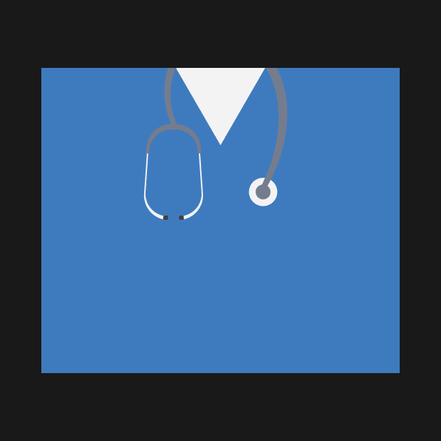 Blue Nurse Doctor shirt and Stethoscope by sigdesign