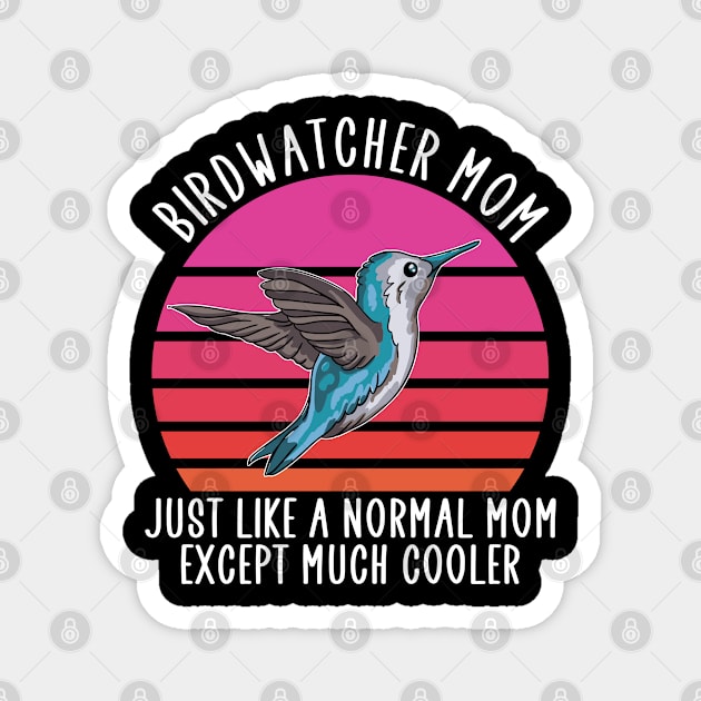 Birdwatching mom Magnet by Jabinga