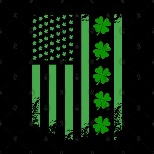 USA Flag Shamrock by Dojaja