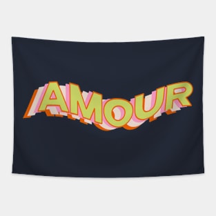 Embrace Love with Vibrant Amour - Find Your Heart’s Desire Tapestry