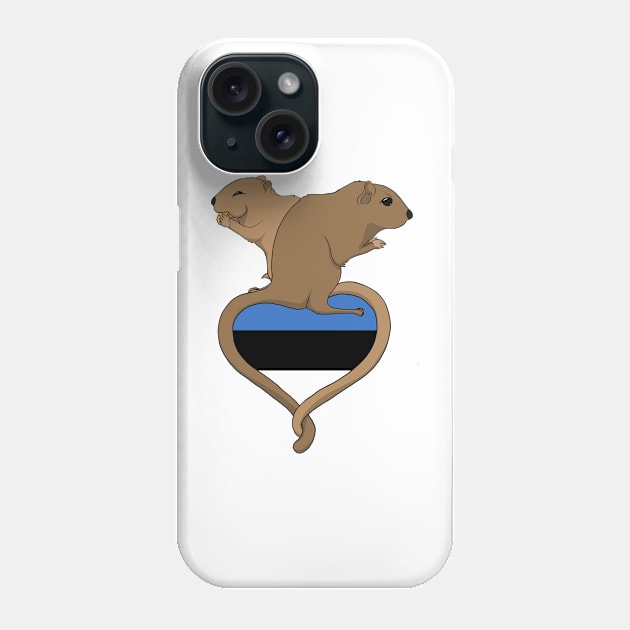 Gerbil Estonia (light) Phone Case by RampArt