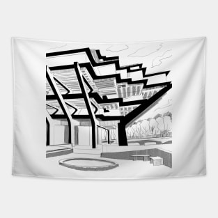 urban library modern architecture ecopop landscape layers Tapestry