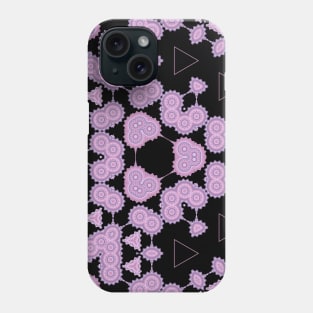 Kaleidoscope of Floating Purple Mandalas Phone Case