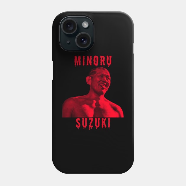 Minoru Suzuki blood stained Phone Case by michaelporter98