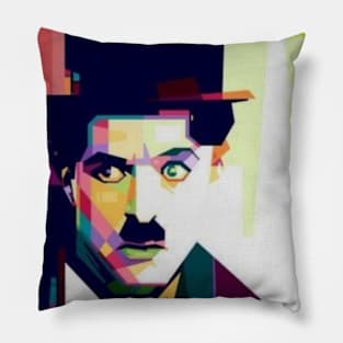 Actor Charlie Chaplin Pillow