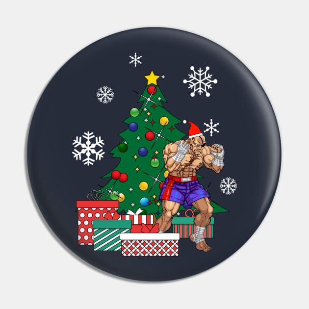 Sagat Around The Christmas Tree Street Fighter Pin by Nova5