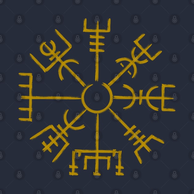 Norse Vegvisir Rune Symbol by Neon-Light