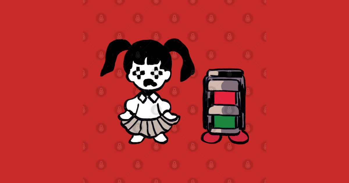 monoko and madotsuki stop sign traffic light yume nikki Yume Nikki