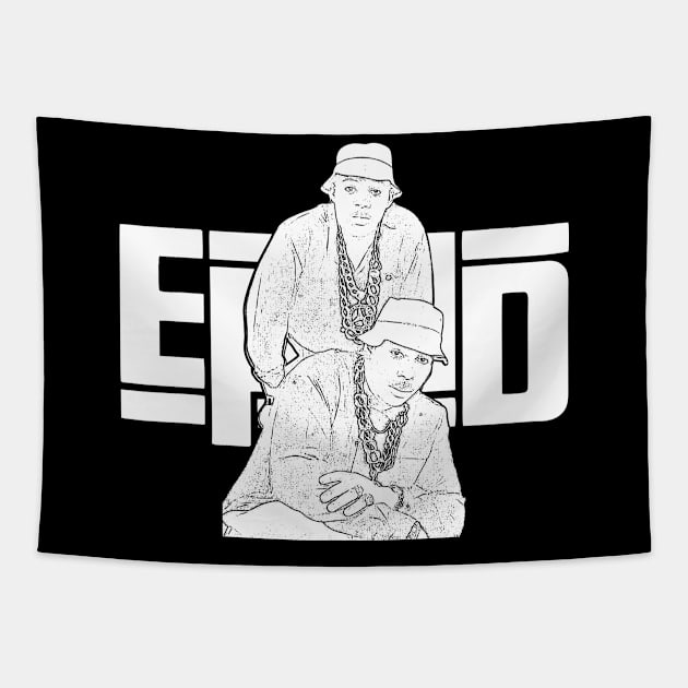 EPMD // White retro Tapestry by Degiab