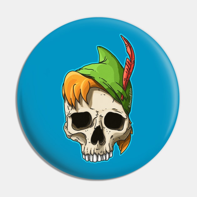 Pan Skull Pin by TheLoneWolfStudio