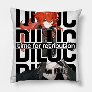DILUC time for retribution Genshin Impact Pillow