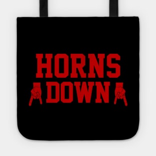 Horns Down - Black/Red Tote