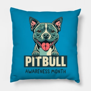 National Pitbull Awareness Month – October Pillow