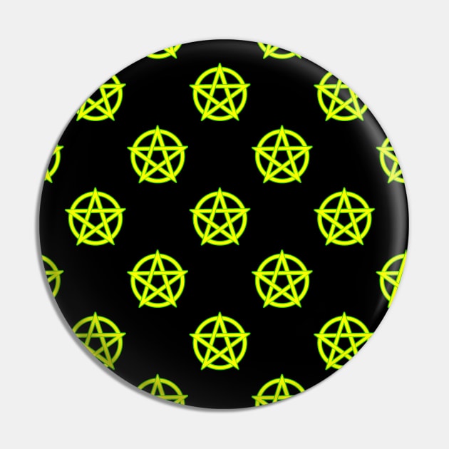 Pentacle Pentagram Pattern Pin by Mindseye222