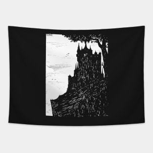 Castle On The Hill Tapestry