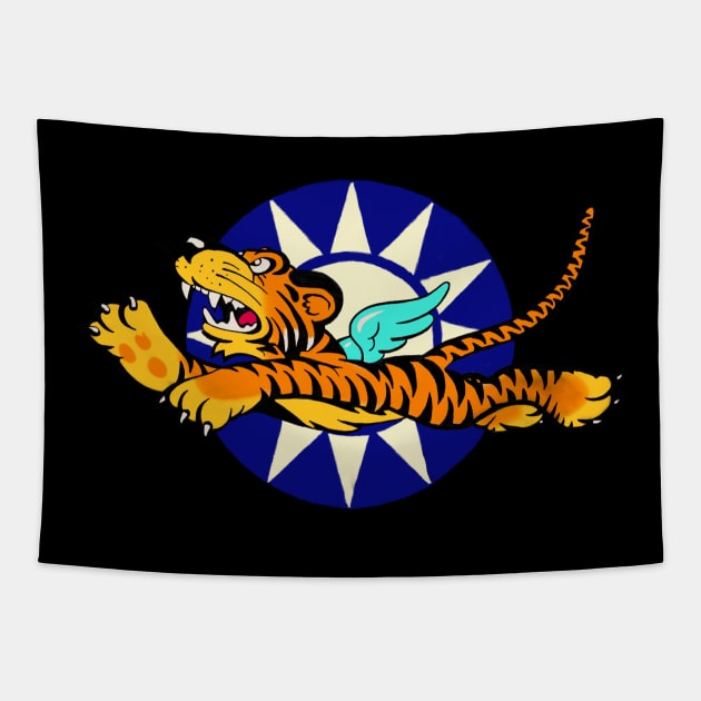 AVG Flying Tiger Emblem Tapestry by OutPsyder