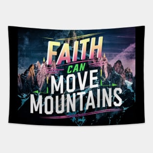 Faith Can Move Mountains Tapestry