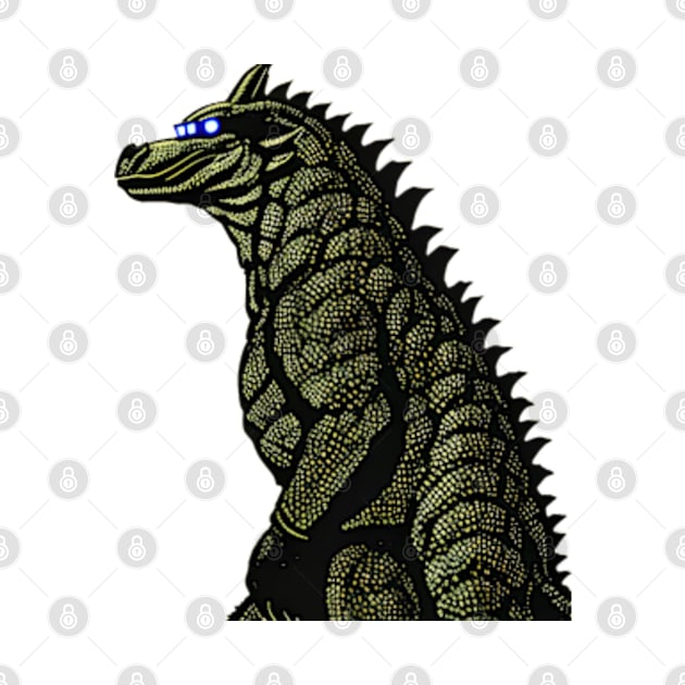 Retro Godzilla by Malgave store