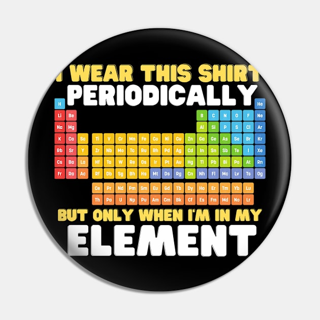 i wear this shirt periodically but only when i'm in my element Pin by mdr design