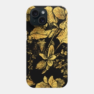 Gold Garden at Night Phone Case